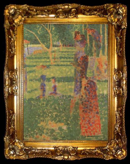 framed  Georges Seurat Couple, ta009-2